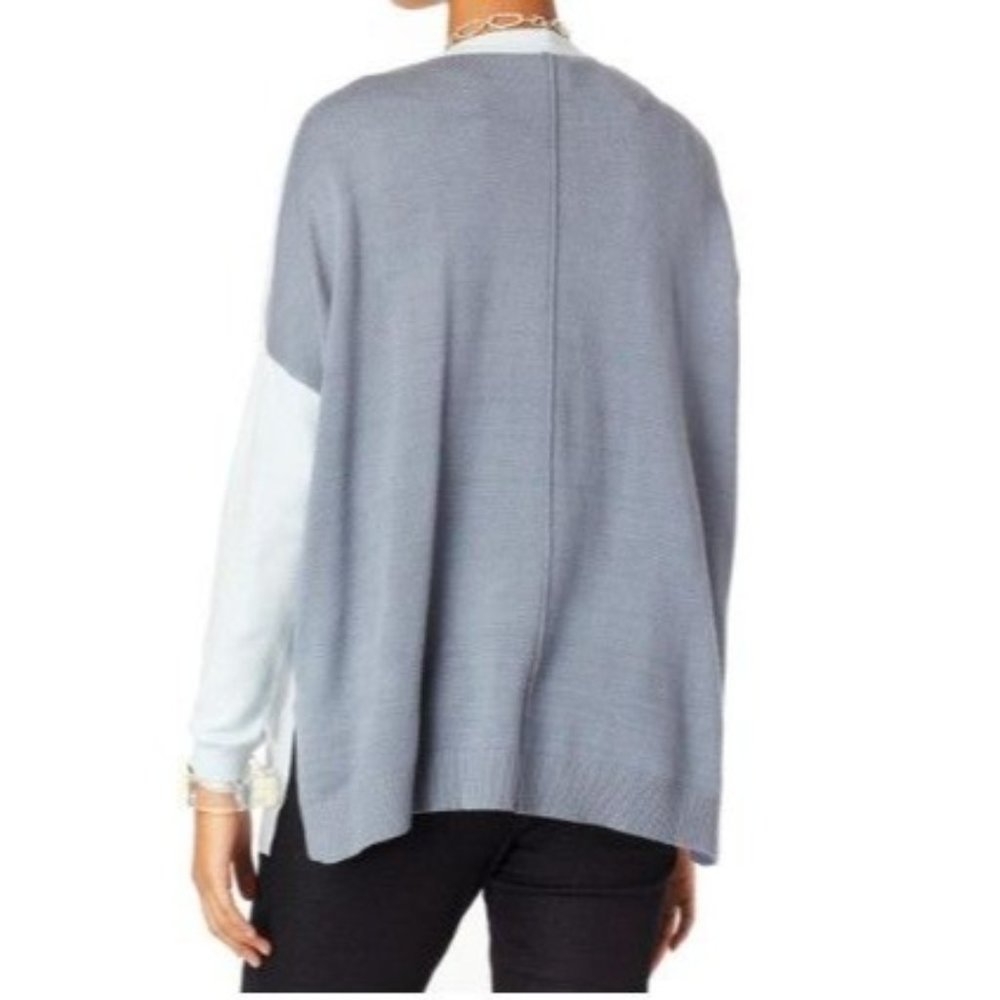WynneLayers SoftKNIT 2-Tone Unstructured Cardigan 781-162 Inky Blue/Ecru XXS